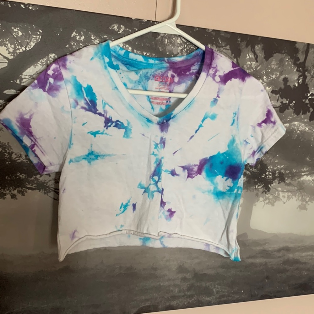 Tye dye crop top size small